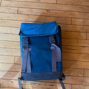 Blue Roll-Top cooler Backpack